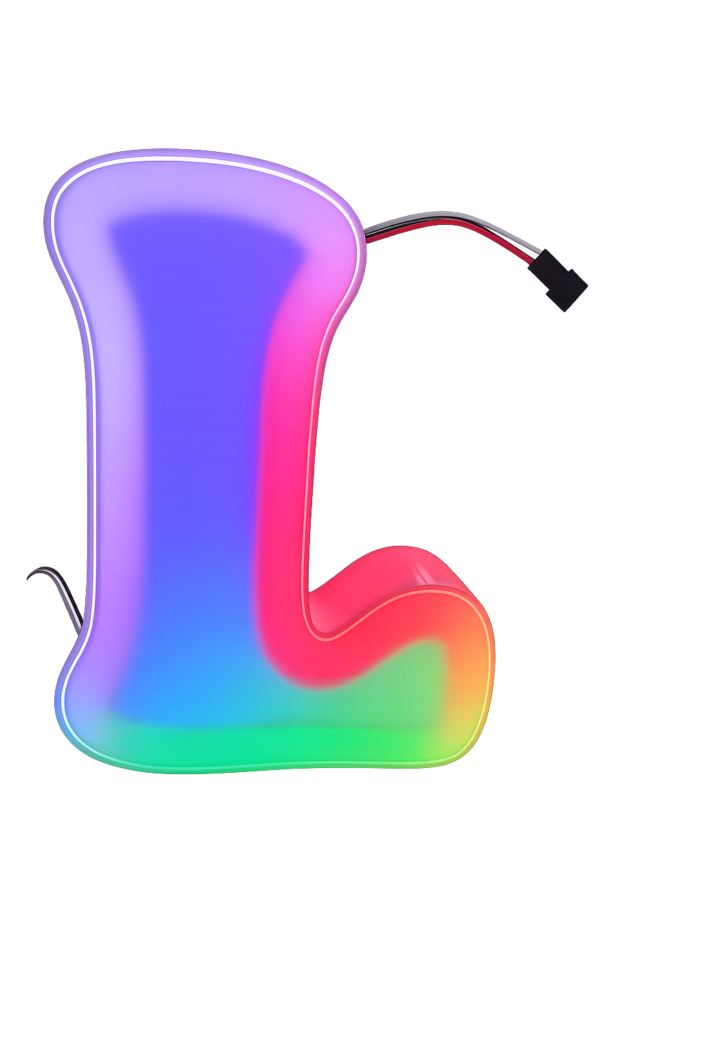 Ejemplo impreso de letra luminosa 3D